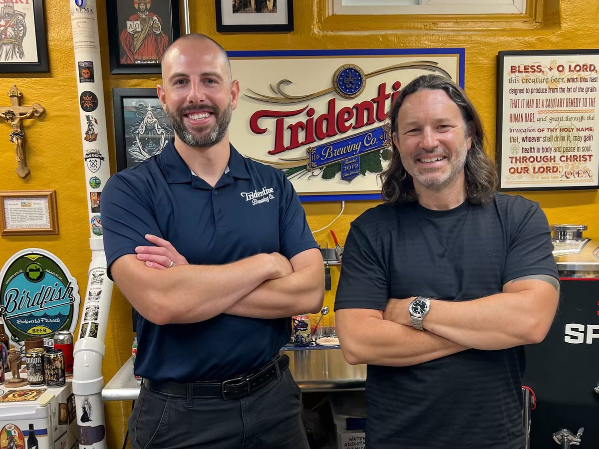 TridentineBrew's tweet image. Yesterday, I had the honor to break bread and share a brew with @KeithNester1 and his lovely wife Estelle.
Keith is one of the realest, most genuine guys you’ll ever meet. He’s the same off camera as he is on camera.
Give our Rosary Warrior a follow!