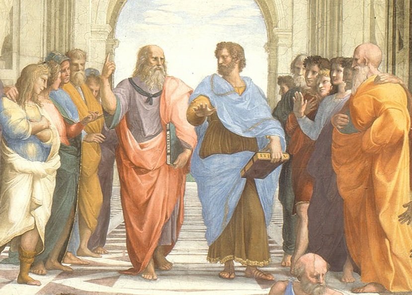 studylores's tweet image. Nessa pintura, td mundo sabe que no centro estão Platão e Aristóteles... Mas vcs sabiam que tem outros filósofos conhecidos na imagem?
Esquerda: Pitágoras, Sócrates, Parmênides...
No chão: claro que Diógenes rs
Direita: Arquimedes, Zoroastro...
Tem tbm o Rafael (sim, o autor)