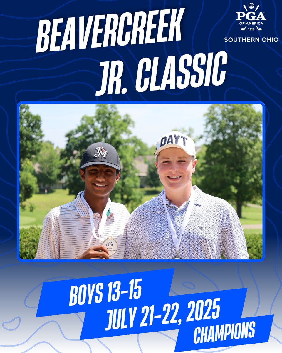 That’s a wrap on the Beavercreek Jr. Classic! What an exciting end to the tournament with these players battling it out for the podium 🏆 

Thank you to Beavercreek Golf Club for being excellent host and thank you to all of our players this week for coming out!