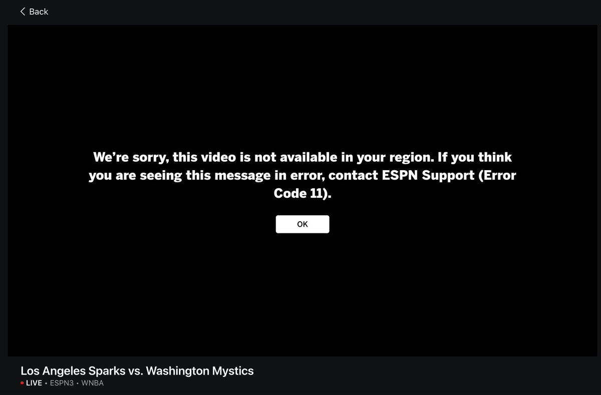 TomerAzarly's tweet image. I can't believe the W has blackouts lmao. I can't even watch the Sparks in my "region?!"