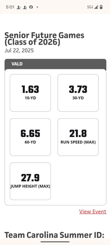 Correction on the 60 Time...

Good athlete with twitch behind the dish!!!