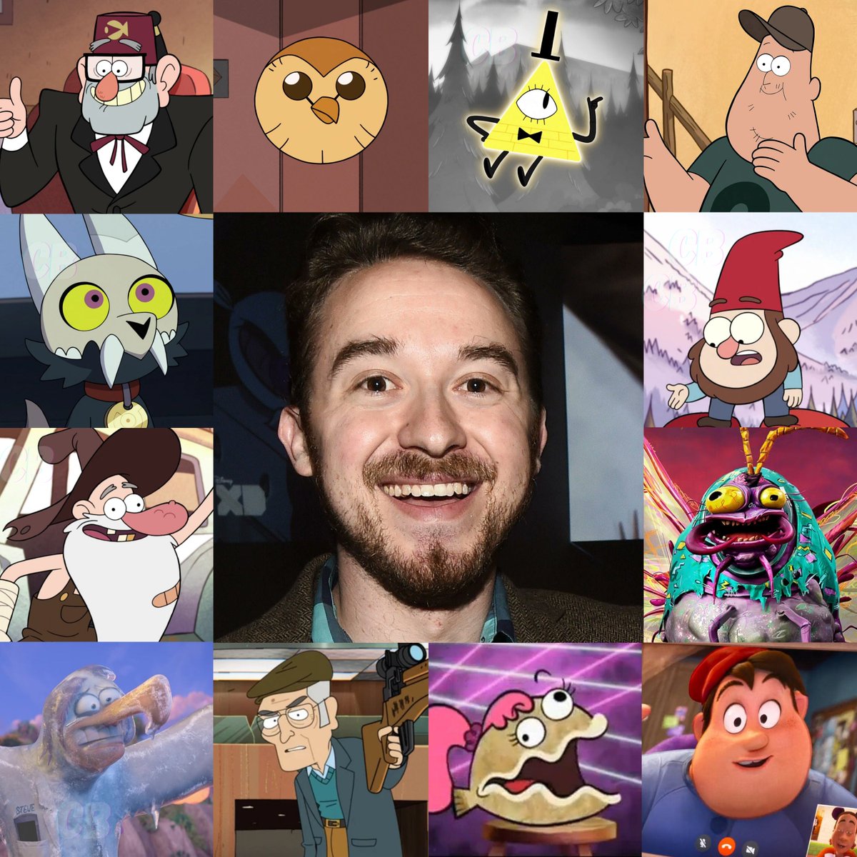 TheCartoonBase's tweet image. In appreciation of Alex Hirsch, what’s your favorite character voiced by the creator/voice actor?