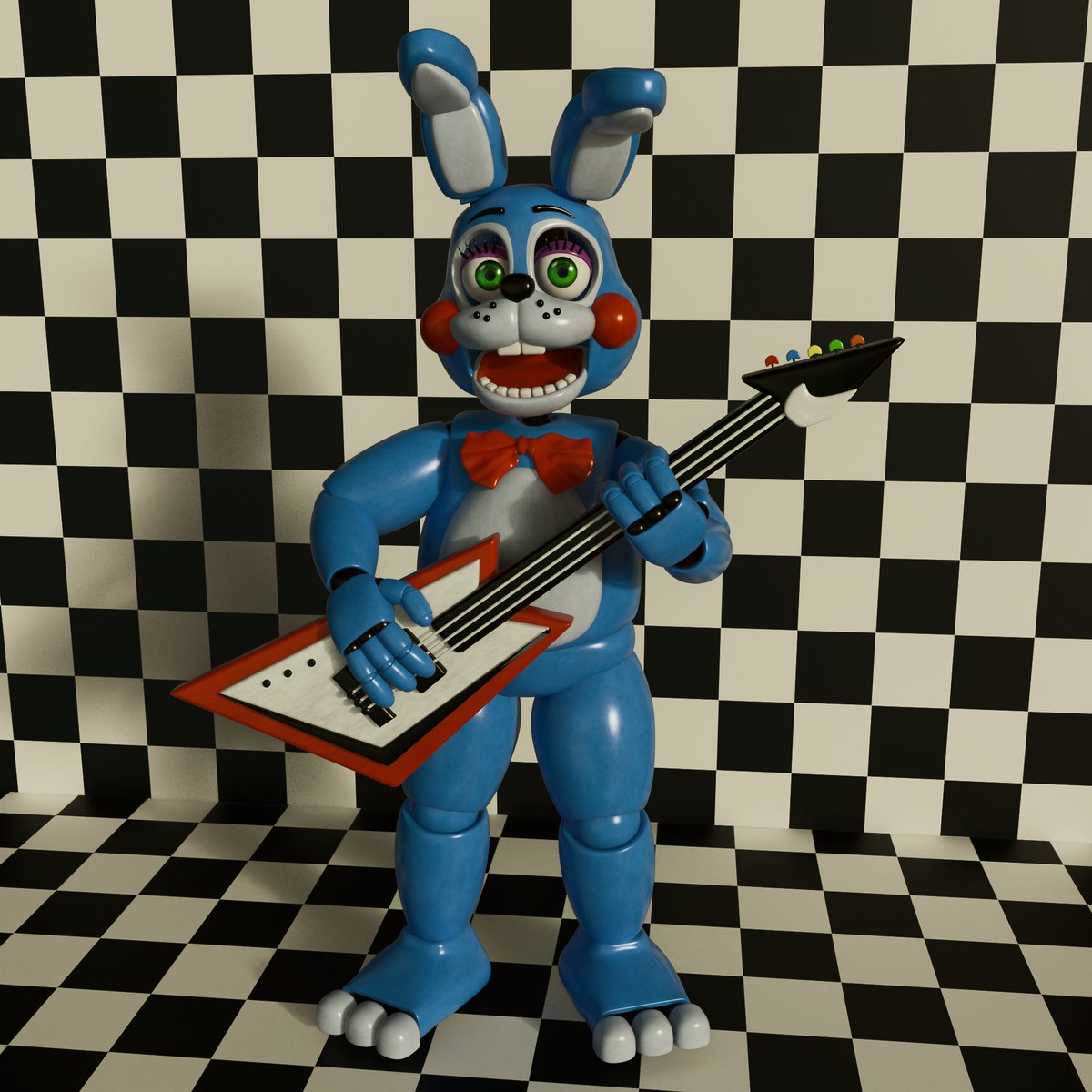 LazyCoffe19's tweet image. StylizedToyBonnie Showcase!

Model By: @LazyCoffe19 (me)
Mats By: @OFICIALEITAN 

#FNaF #Stylized #3D #Model #Blender #Showcase #FNaF2 #ToyBonnie