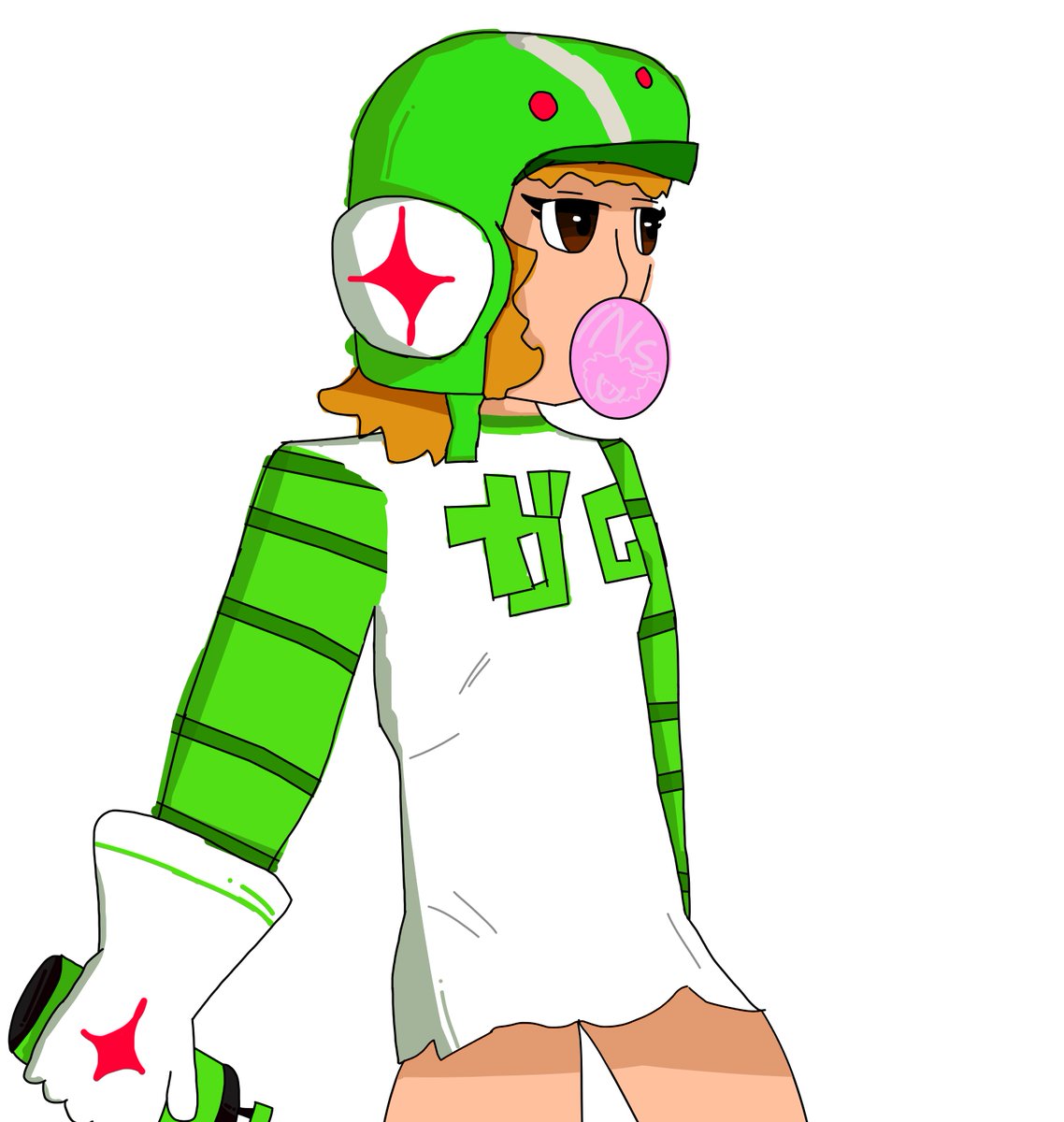 nikkogamer3's tweet image. gasosa #art #arte #digitalart #krita #jetsetradio