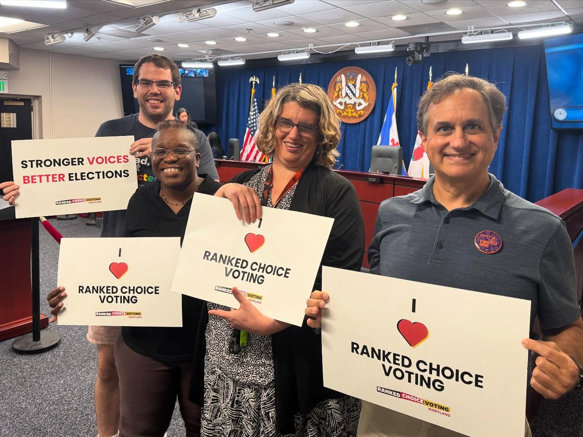 rcvformaryland's tweet image. Rockville residents came out to share their support for #RankedChoiceVoting yesterday! 📷