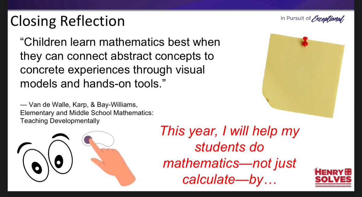 Stacy Salter (@stacyrsalter) on Twitter photo Super excited to welcome K-2 and 3-5 new teachers at new teacher orientation in a PD sharing how to intentionally plan visual and tactile tools for multi sensory experiences during math instruction. #HCS_ONE <a href="/HenryCountyBOE/">Henry County Schools</a> Super excited to welcome K-2 and 3-5 new teachers at new teacher orientation in a PD sharing how to intentionally plan visual and tactile tools for multi sensory experiences during math instruction. #HCS_ONE <a href="/HenryCountyBOE/">Henry County Schools</a>