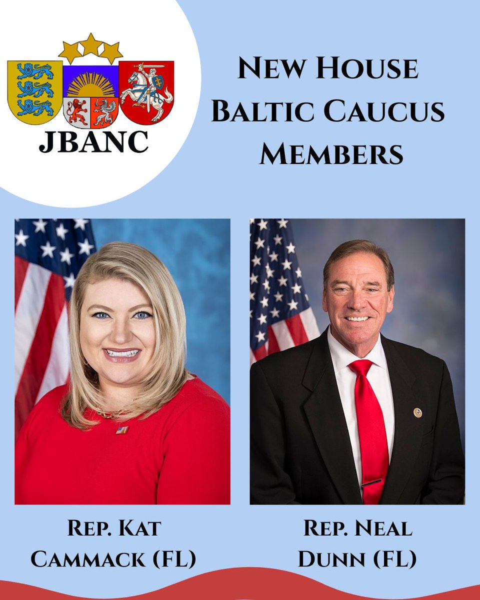 JBANCchatter's tweet image. Six U.S. Representatives have recently joined the #HouseBalticCaucus. The U.S.-Baltic relationship is stronger than ever, with 20 members joining in 2025, raising the total number of caucus members to 98. Thank you all and welcome! jbanc.org/baltic-caucus/