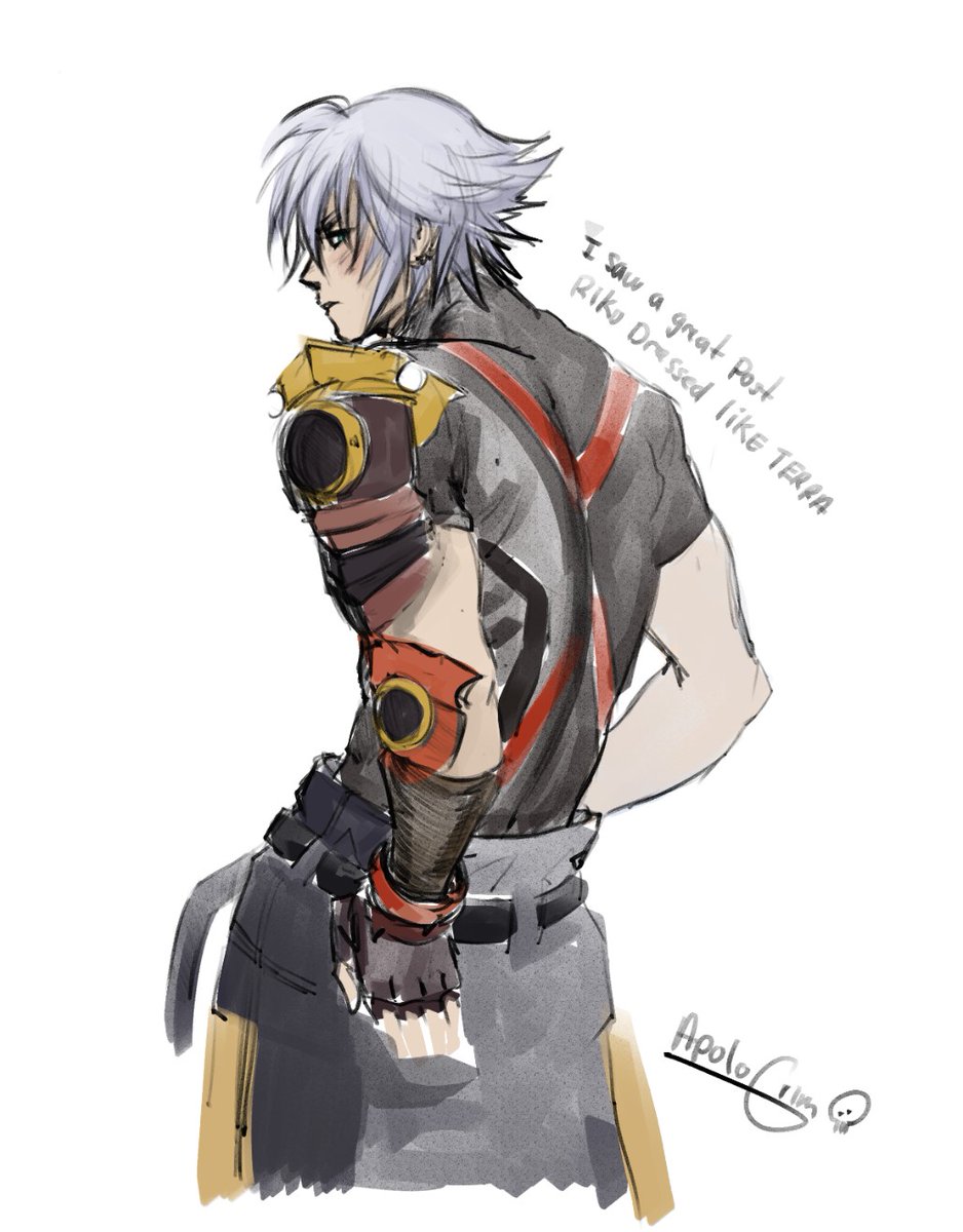I saw a badass post of Riku Dressed like Terra #kingdomHearts #kH #SquareEnix  <a href="/SquareEnix/">Square Enix</a>