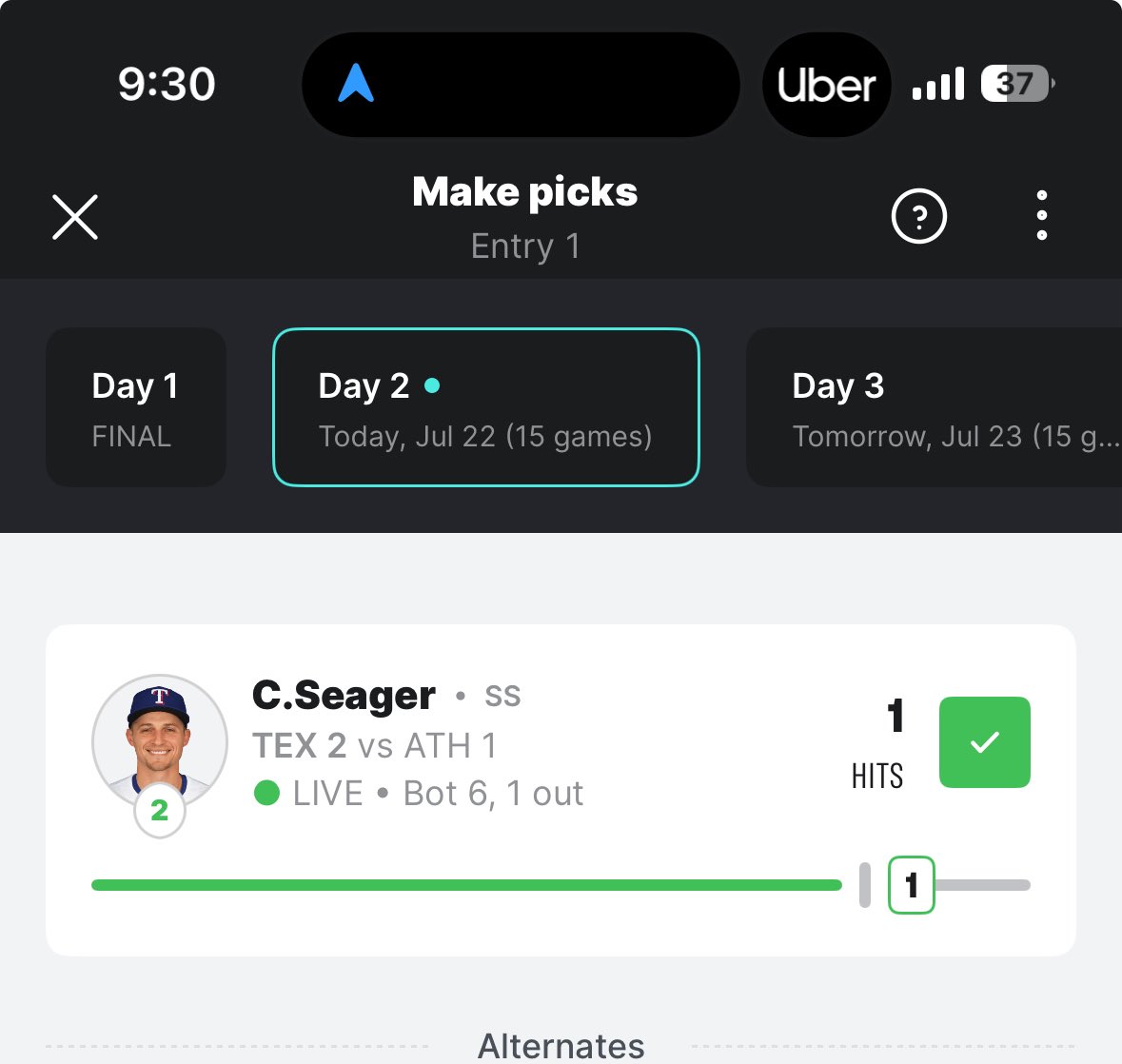 The girl who knows nothing about baseball made it to day 2