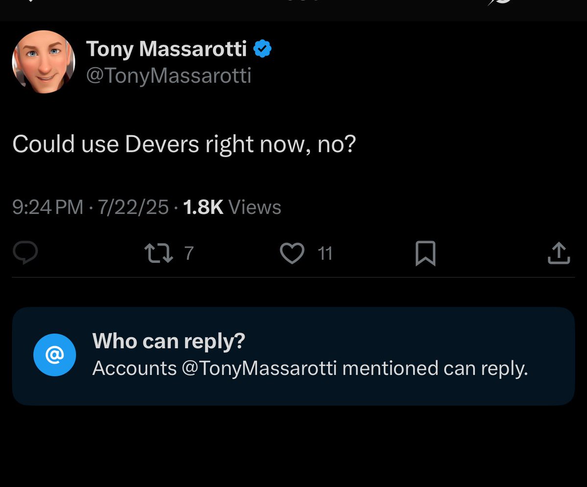 WAD1980's tweet image. Usually, when someone asks a question, they want a response.
@TonyMassarotti isn’t one of those people.
