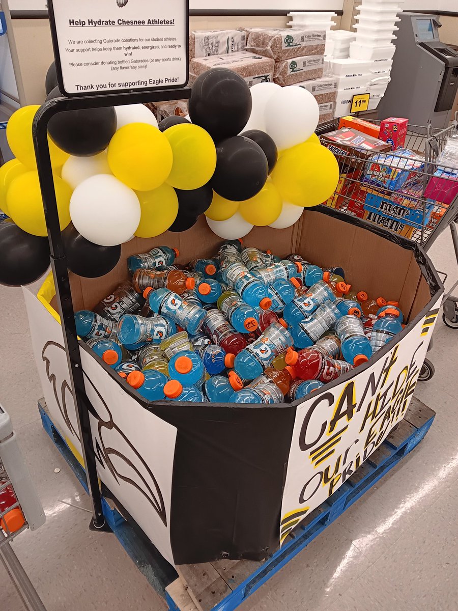 Can't believe how good a start where off to with our <a href="/Gatorade/">Gatorade</a> donations <a href="/FoodLion/">Food Lion</a> in @chesnee ! Want 2 say Thank You 2 the whole community &amp; keep those donations coming. 💯 % goes directly 2 the school &amp; athletes! RN BUY 4 FOR ONLY 3 DOLLARS!