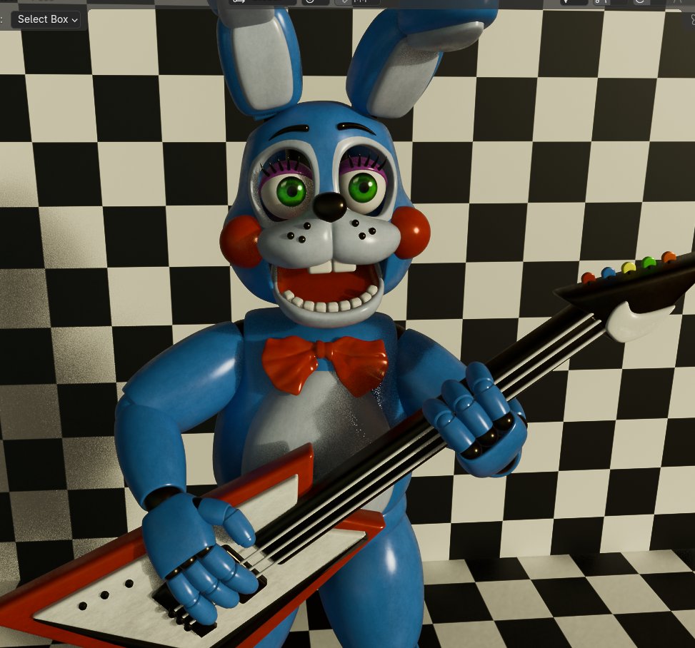 LazyCoffe19's tweet image. StylizedToyBonnie Showcase!

Model By: @LazyCoffe19 (me)
Mats By: @OFICIALEITAN 

#FNaF #Stylized #3D #Model #Blender #Showcase #FNaF2 #ToyBonnie