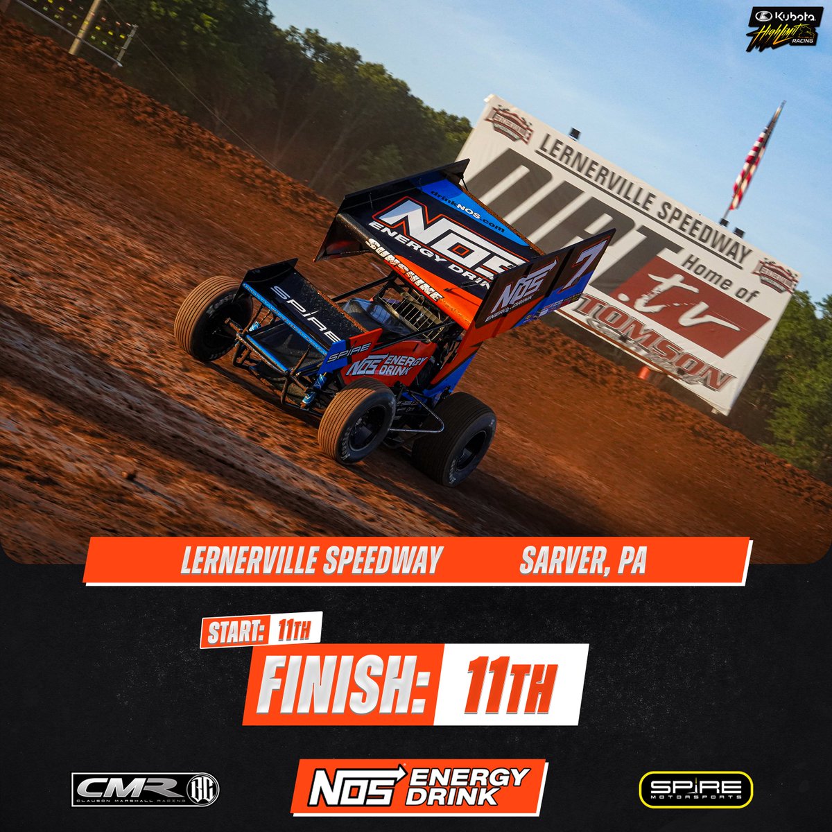 ClausonMarshall's tweet image. Race results from Lernerville Speedway for Cole Duncan and the @NOSEnergyDrink 7BC team.
@SpireMotorsport
馃摳: @ccsaich
#NOSEnergyDrink #NOSEnergyBrandPartner