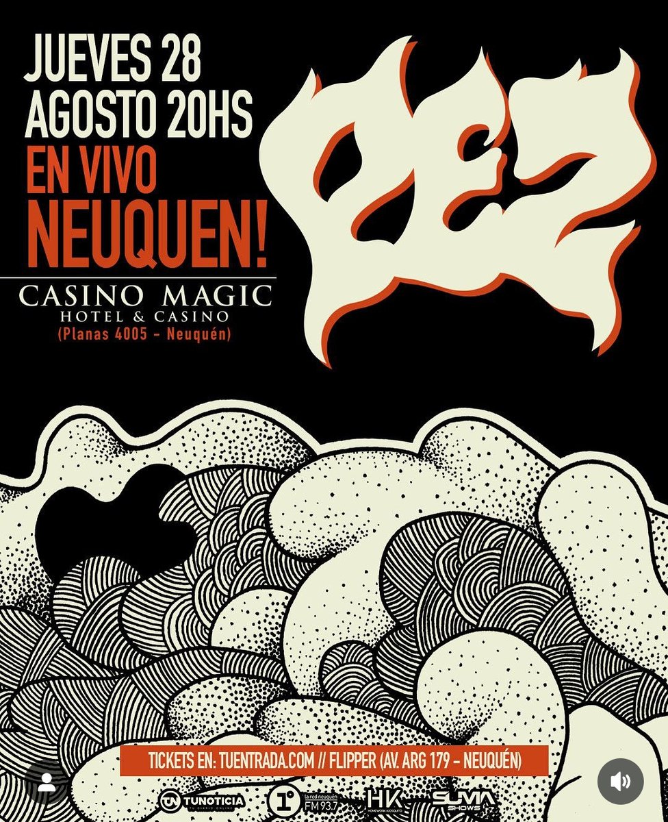Norman Stansfield (@adarlesatomos) on Twitter photo PEZ
EN VIVO EN NEUQUÉN !
<a href="/PezdeBsAs/">Pez de Buenos Aires</a> #Neuquén #VivaPez #Pez <a href="/CasinoMagicNqn/">Casino Magic</a> #SeanFelicesEscuchenPez PEZ
EN VIVO EN NEUQUÉN !
<a href="/PezdeBsAs/">Pez de Buenos Aires</a> #Neuquén #VivaPez #Pez <a href="/CasinoMagicNqn/">Casino Magic</a> #SeanFelicesEscuchenPez