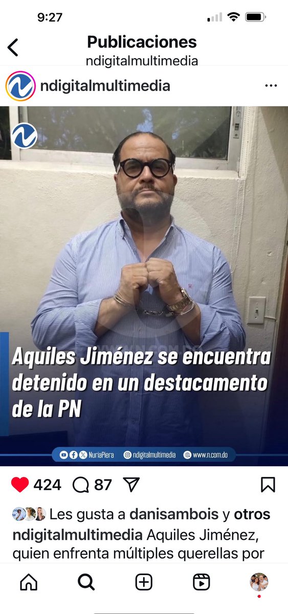 Era justo que pasara esto. Este  señor se la pasa inventando cosas de todo el mundo para buscar likes y quién sabe qué otras cosas más. Bien hecho👏👏👏👏 Con la dignidad de la gente no se juega <a href="/aquilesjimenez/">Aquiles Jimenez</a>