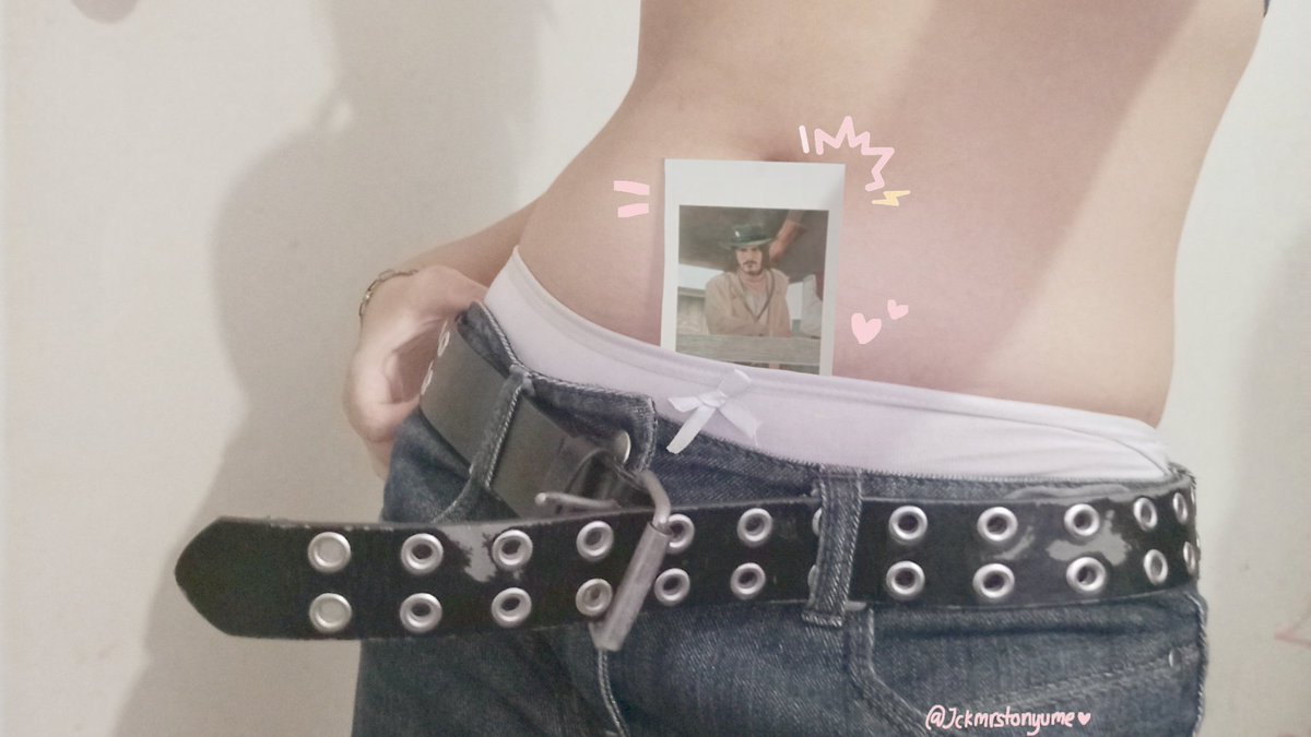 jckmrstonyume's tweet image. i believe i never posted this... but uhh jack marston polaroid 🪶🌸
