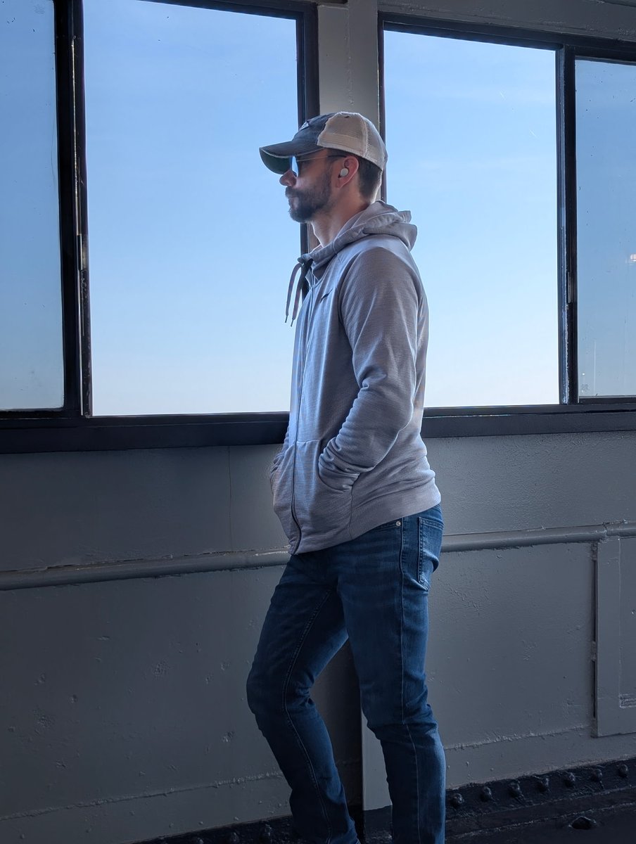 markwgilson's tweet image. While returning home after a long vacation, my wife captured me staring out a window of the S.S. Badger into the abyss that is lake Michigan, contemplating its vastness and my general insignificance. I do love the Midwest.
Back to the grind.