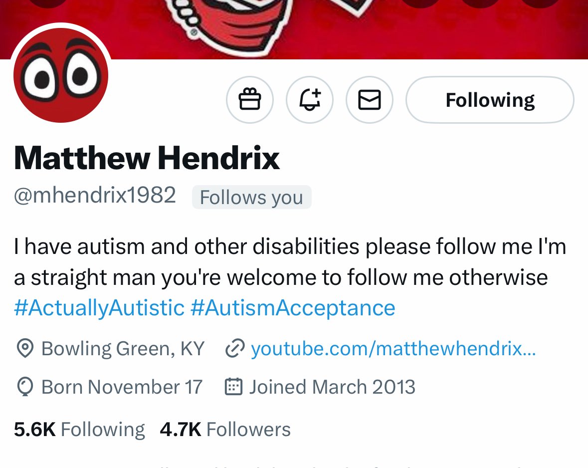 steeler4ever79's tweet image. Was going to do one more shout out of someone I like, but someone else just got bumped up.
This person has autism and it would mean the world to him if we can get him to 5k. He will connect back.
@mhendrix1982
