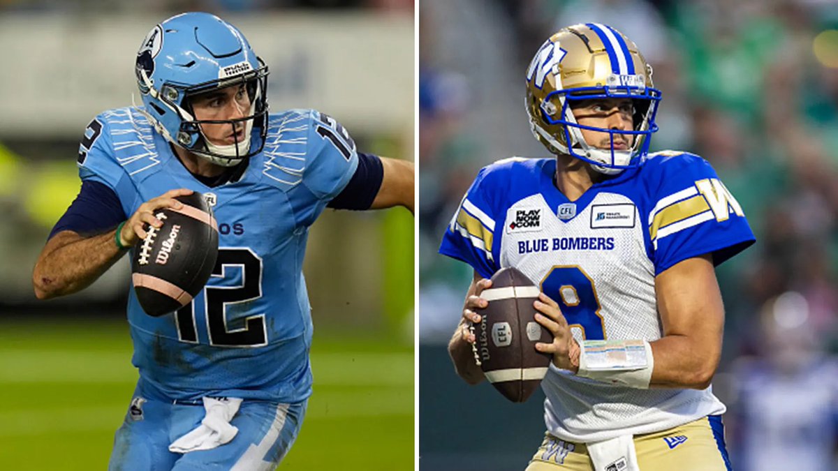 CFLonTSN's tweet image. From @FarhanLaljiTSN - A look at the positive development for two of the league's best quarterbacks, Chad Kelly and Zach Collaros, who are both working their way back from injury: tsn.ca/cfl/video/~317…