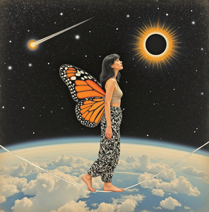ArtvisionNFT's tweet image. I witnessed the falling of a star,
a silent fire from worlds afar..
And whispered softly to the sky:
let me stay true as time goes by.
skurpy.com/marketplace/co…