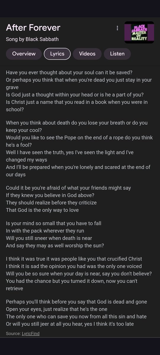 ucancmysox's tweet image. Really need someone to discuss how Black Sabbath was the first Christian metal band. @christianfunpod @churchjamsnow @Ineverglow @matthiasellis @masonmennenga anyone?
