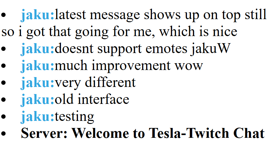 Jaku's tweet image. 7 years ago, I hacked together a simple Twitch chat viewer for my car stream. Twitch chat wouldn’t work directly in the car browser for reasons.
Yesterday, I rewrote it from scratch now with OBS control, scene switching, SRT stream status, and more.
Meld support coming soon!