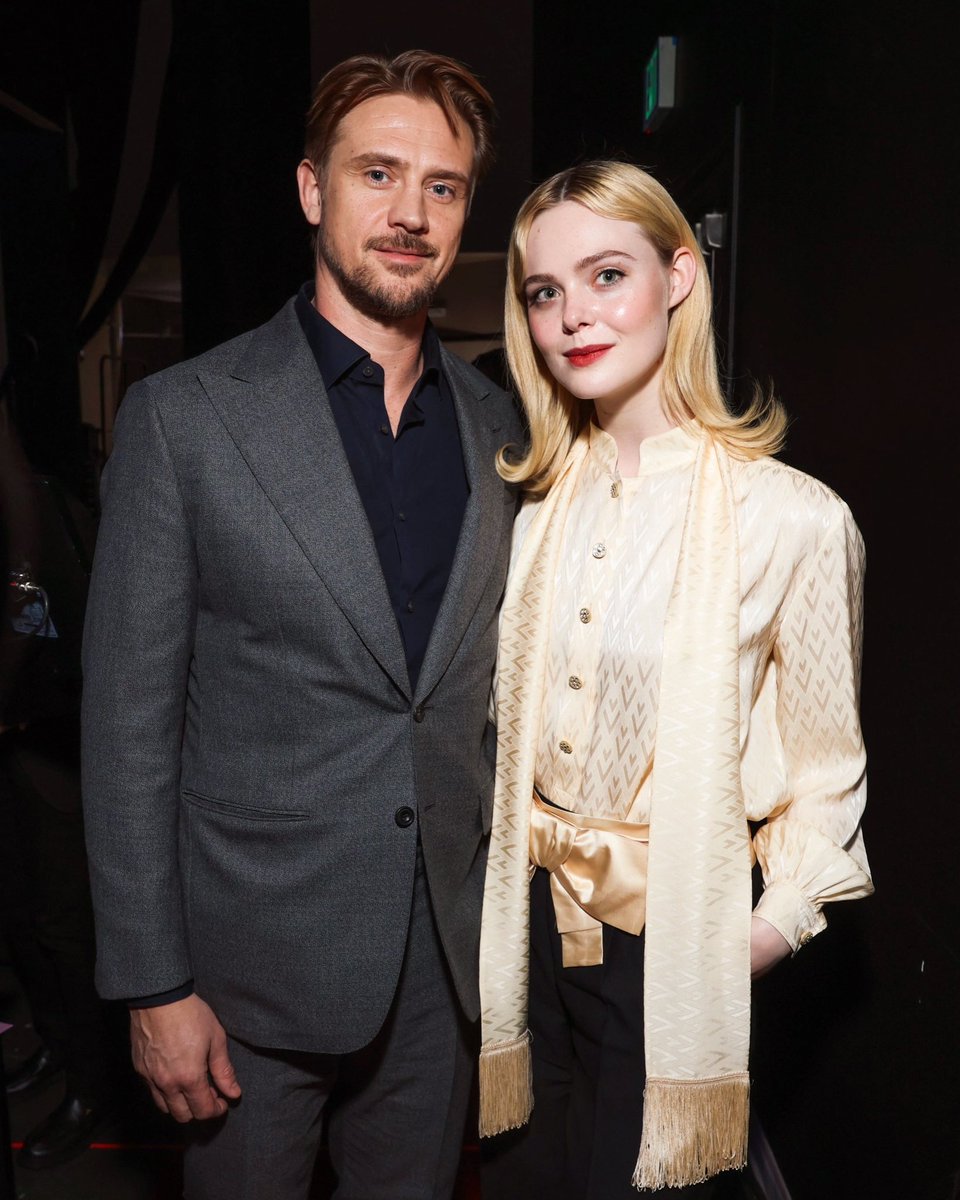 theboydarchives's tweet image. boyd and elle fanning being the cutest at the 36th producers guild of america awards in los angeles — 2.08.25