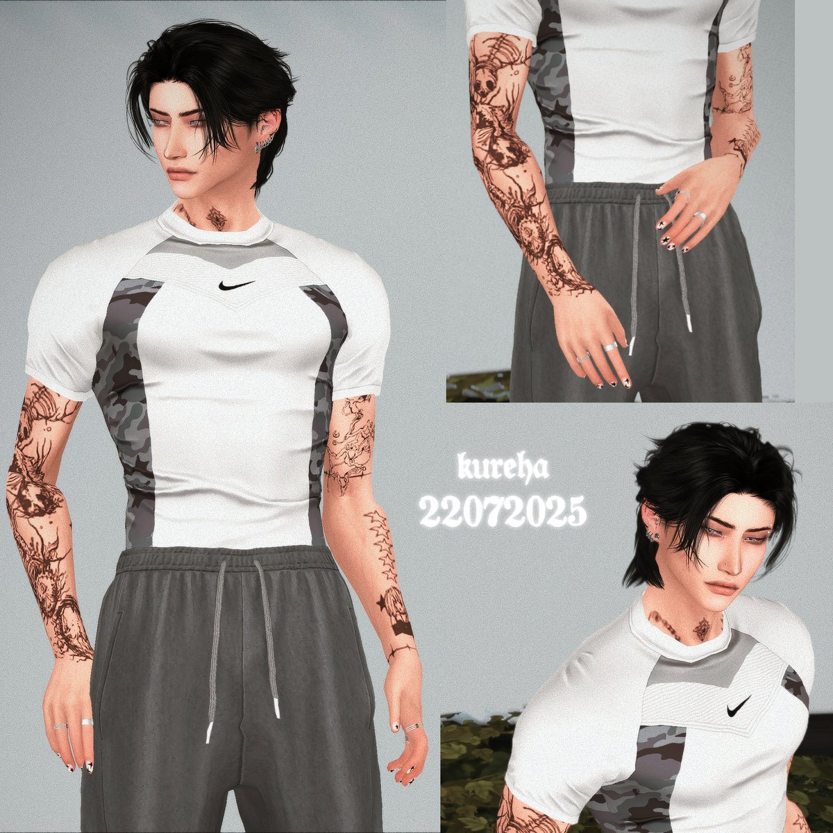 KUREHA3D's tweet image. sato takes his gym fashion hilariously seriously lol