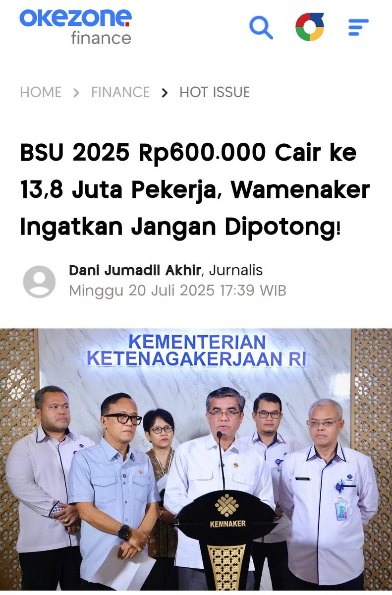 Indonesia Cerah?
Kalau sasarannyactepat, ada 13,8 juta pekerja menerima BSU sedang cemas.
Mungkin pula terus bertambah.
Indonesia Gelap