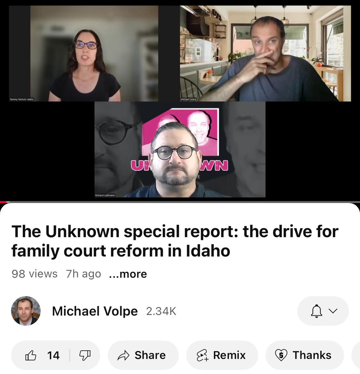 JB_Conley's tweet image. Journalist @mikevolpe interviewed my 16-year-old son, a family court victim. He bragged about “interviewing a minor” to his then-partner @MeganFoxWriter, but he never even followed-up.
He used credibility from OC articles & podcasts to get to where he is now: interviewing state…