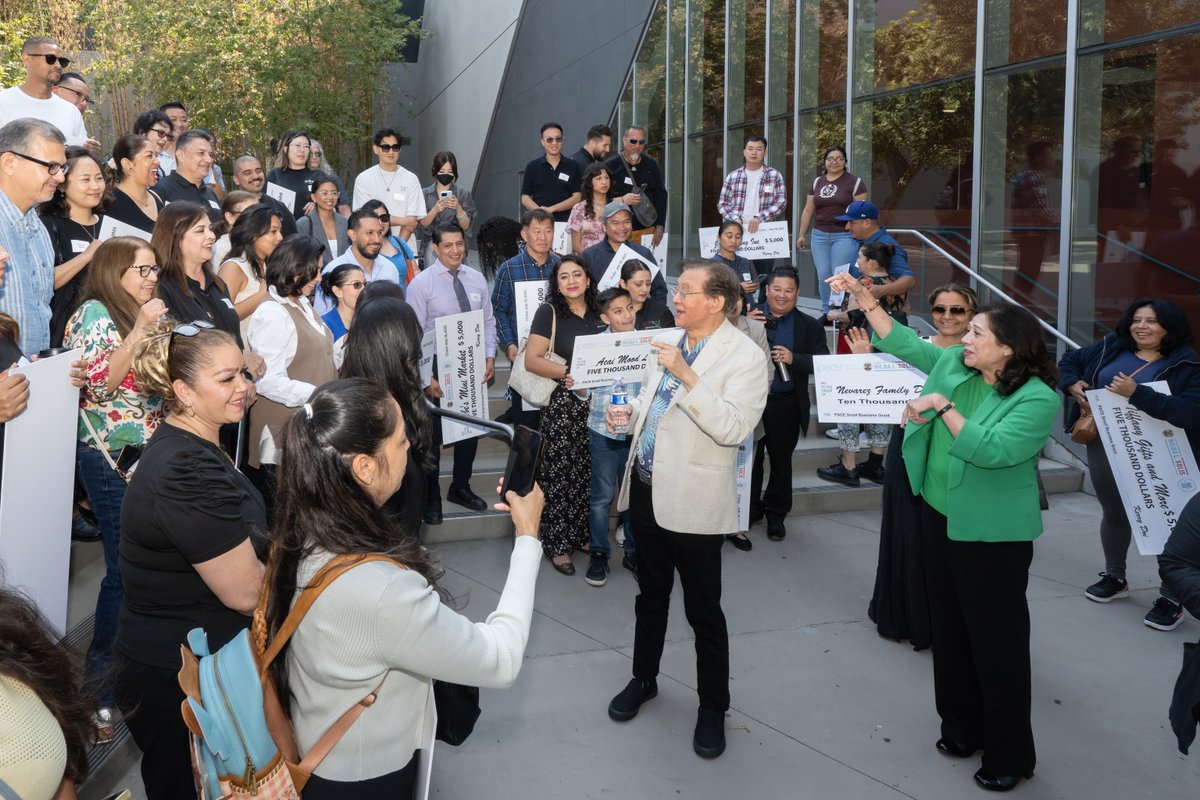 EconOppLA's tweet image. 75 small businesses in unincorporated areas of the First District received critical funding through the PACE Small Business Grant Program, a CDBG-funded initiative supported by DEO, administered by @paceinla, and funded by Supervisor @hildasolis.
