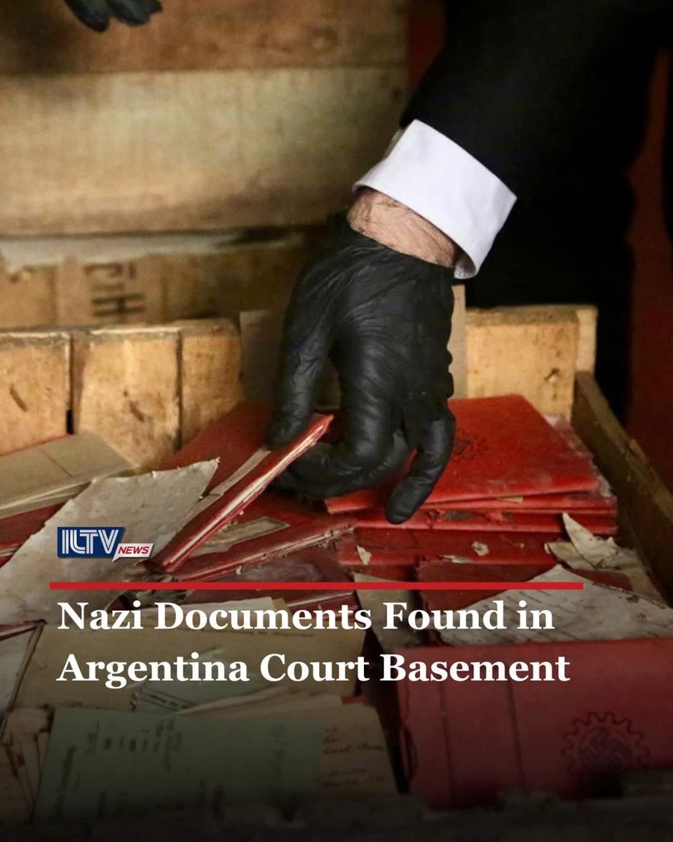 sabra_the's tweet image. A significant cache of forgotten Nazi documents, seized during World War II, was recently discovered by chance in the basement of Argentina’s Supreme Court. The boxes, intended to consolidate and propagate Adolf Hitler’s ideology, contained Nazi papers, propaganda, postcards,…