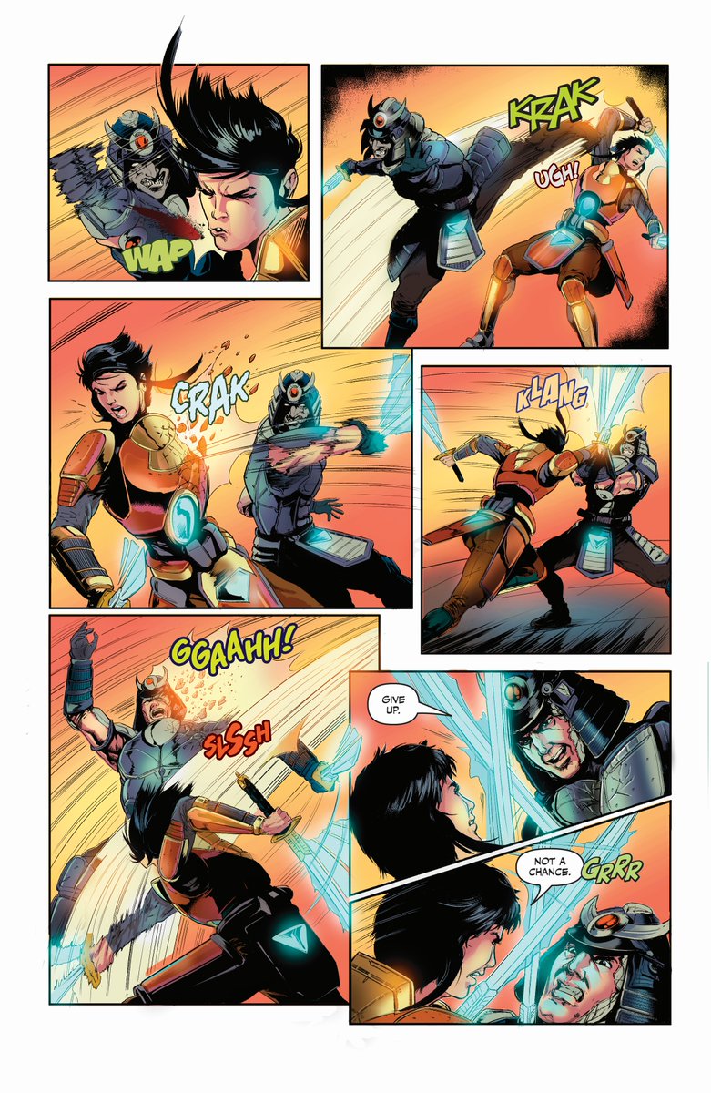 DARKLORDMADRUTH's tweet image. Here are a couple of sequential pages from SOLTAC #4 where Miesha-Otsu and Lord Shinigami finally square off. With these pages I wanted the create an epic sword fighting sequence whereby the end both characters would be exhausted and completely broken.
SOLTAC Vol. 1 and Arise #4…