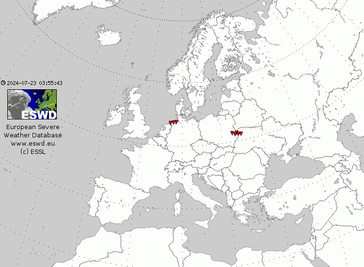weather_history's tweet image. July 22, 2007:
An outbreak of 10 tornadoes impacted Germany, Poland, and Ukraine. Four people were injured by an F2 northeast of the city of Lubin, and across the border in Ukraine, a pair of F3s produced significant damage in the Volyn Oblast.
#wxhistory