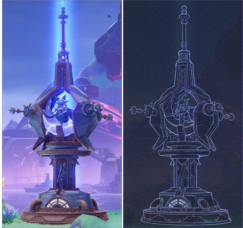 GenshinUniverse's tweet image. "Moon Maiden" Columbina - Nod Krai Statues
#GenshinImpact #原神