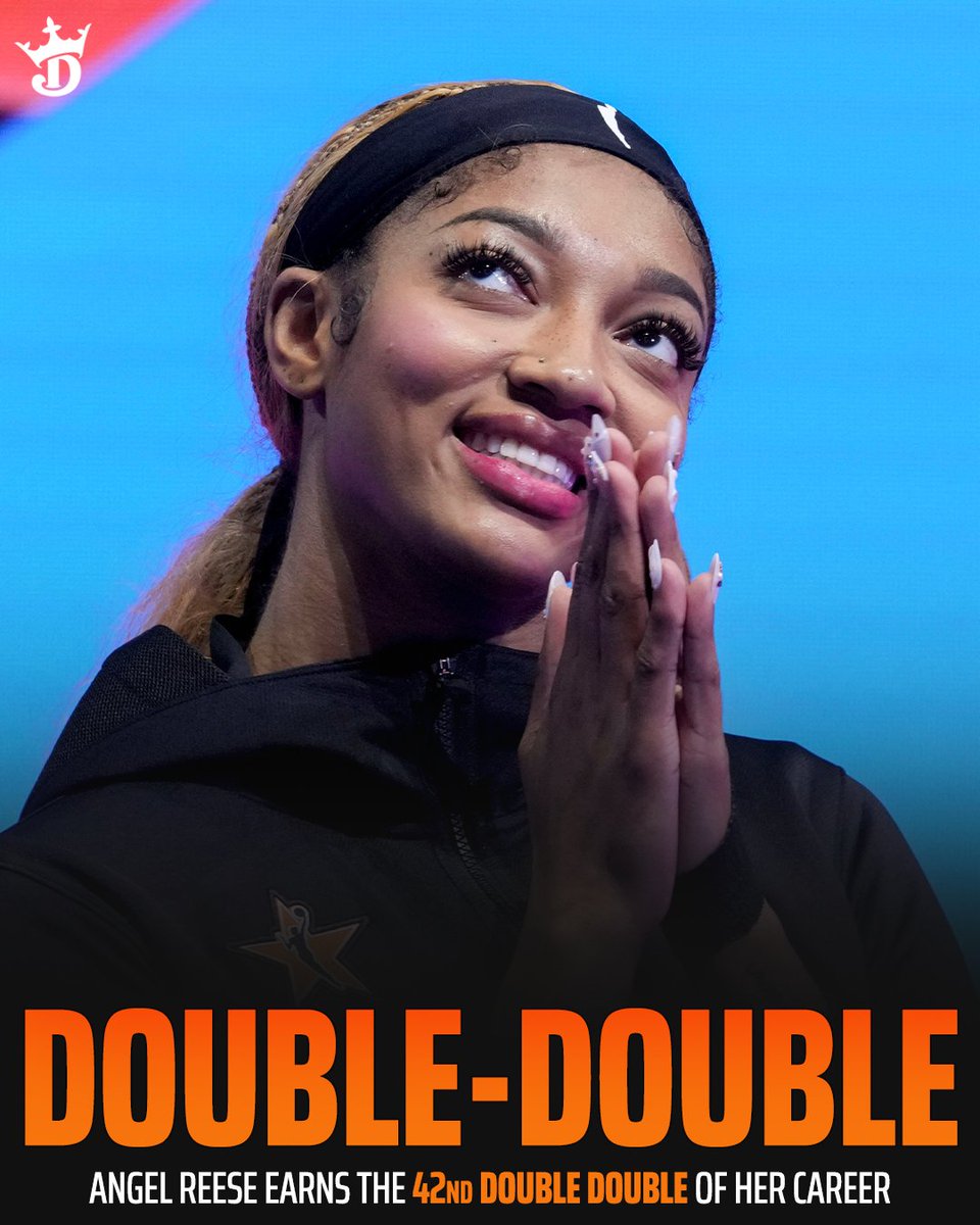 DraftKings's tweet image. Angel Reese is now the first player in WNBA history to have TWO separate 10-game double-double streaks 🙌
The future is bright 👑
(h/t @trendyhoopstars )