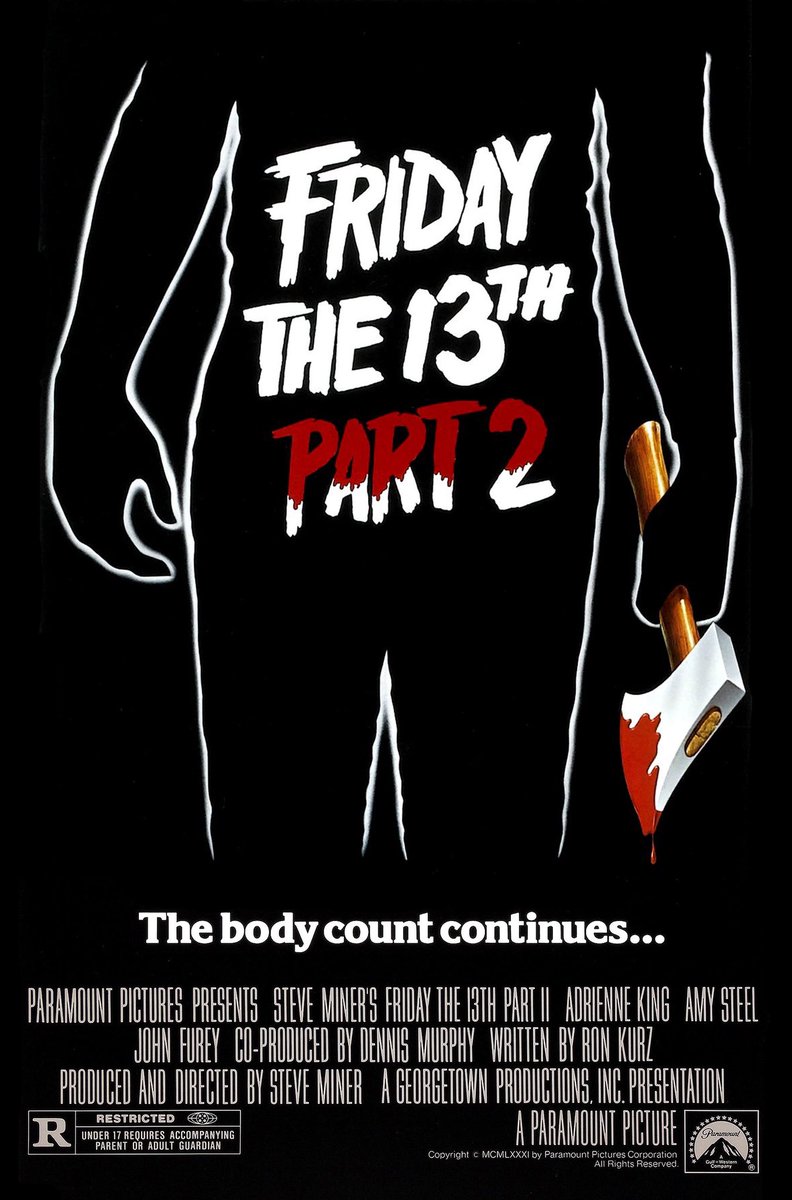 wwgish's tweet image. I have the flu yet again, re-watched the first two Friday the 13th movies today.
It dawned on me it's been 20 years since the halcyon summer when @BonsaiCole and I binged the entire series on VHS (rented from Captain Video) while drinking stale PBR and dirt cheap 40s.