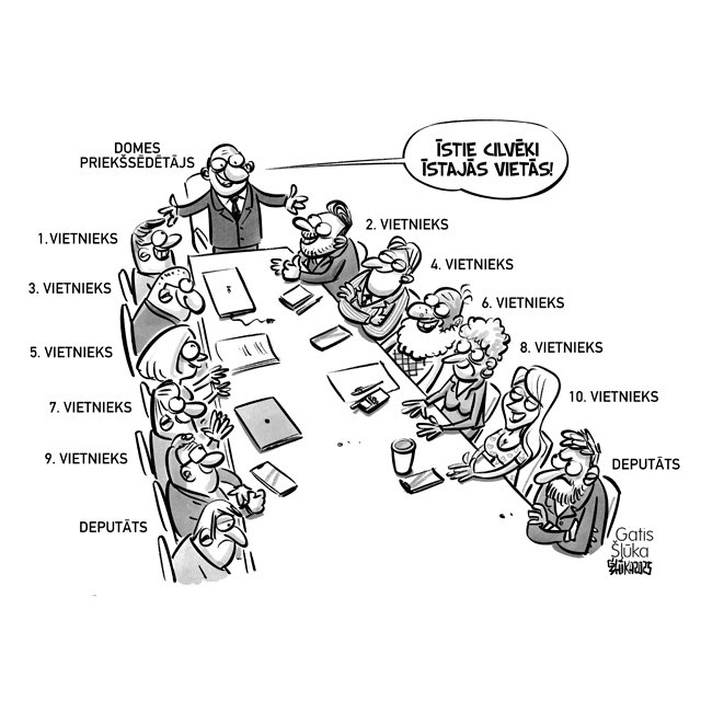 KarikaturaLv's tweet image. Pēc pašvaldību vēlēšanām, kad tika ievēlēta jauna vadība domēs, atsevišķās vietvarās domes priekšsēdētājam ievēlēts vairāk nekā viens vietnieks un papildu vietnieku amati radīti no jauna.
🪑🪑🪑🪑🪑🪑🪑🪑🪑🪑🪑🪑🪑 @lasilvportals