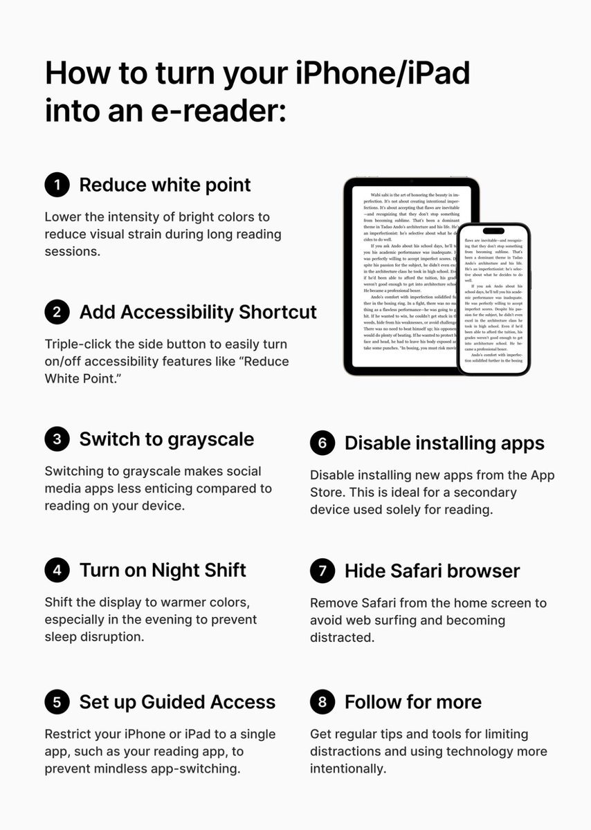 digiminimalist's tweet image. How to turn your iPhone/iPad into an e-reader: