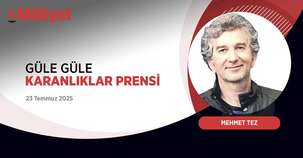 Güle güle Karanlıklar Prensi | ✍️ <a href="/mehmettez/">mehmet tez</a> yazdı...

milliyet.com.tr/yazarlar/mehme…