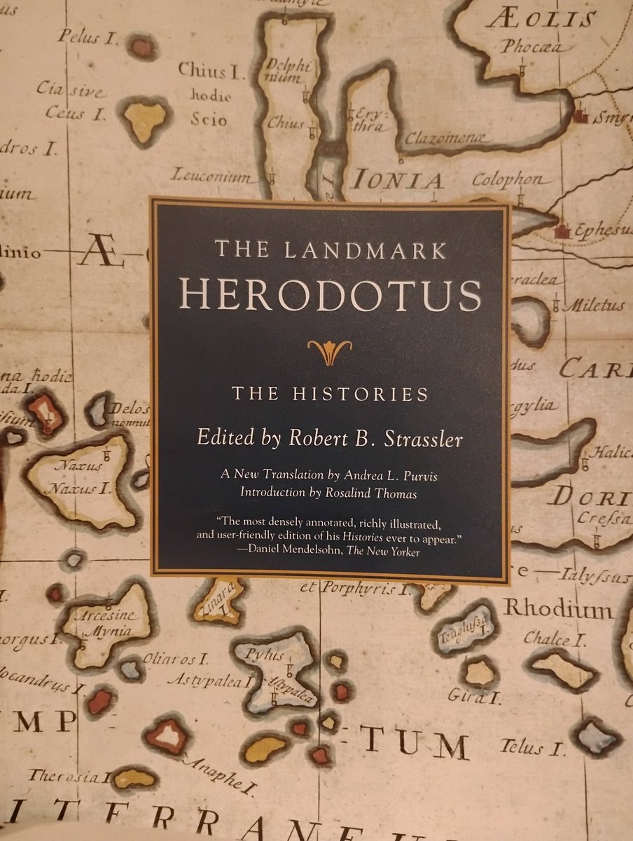 Zmei_Hhsss's tweet image. Seems best to read Herodotus the way Professor Donald Kagan says to: just believe everything written down in the text as is (until disproven).
The alternative is to spend years reading different accounts of various bickering modern historians.