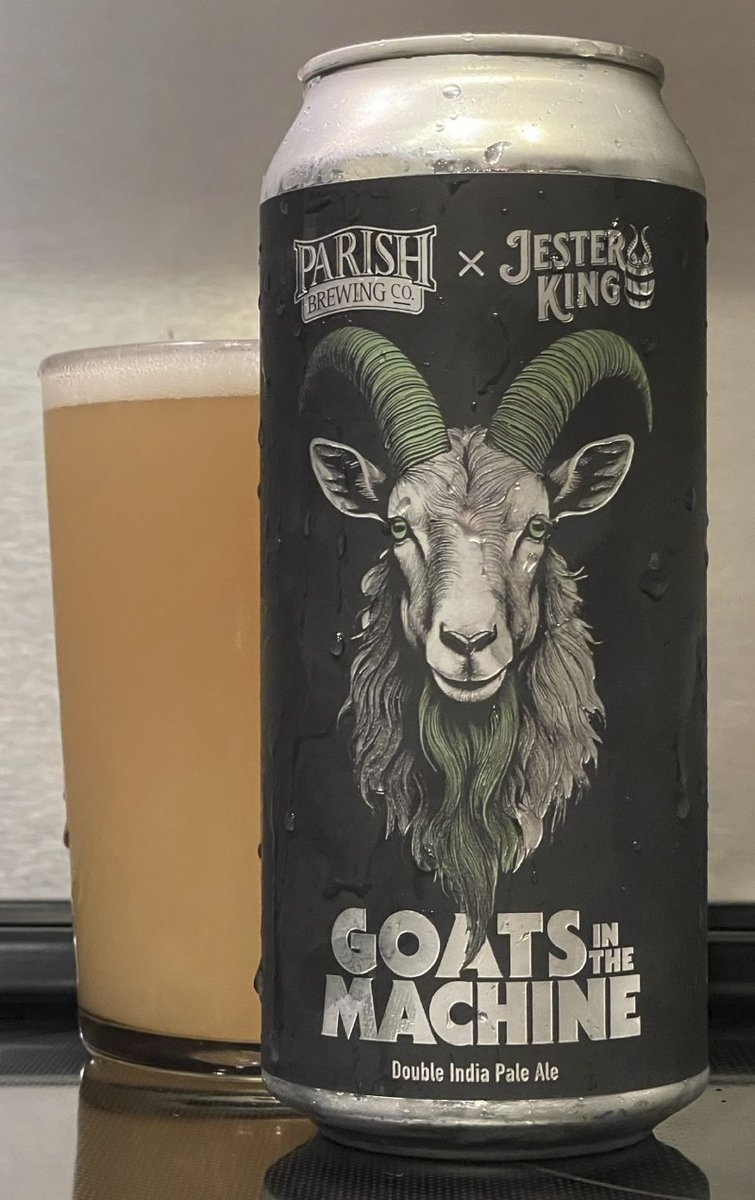 BeerGuysRadio's tweet image. The @ParishBrewing x @jesterkingbeer collaboration Goats In The Machine is a great beer.  That is all.  #DrinkCheck 🍻