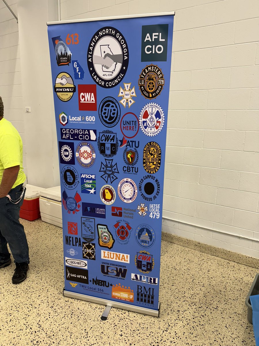 DingleForATL's tweet image. I attended the Atlanta North Georgia Labor Council’s Workers Over Billionaires Rally to support our workers. From sanitation to warehouse to electrical to truck drivers to education to healthcare. These are the people who are ESSENTIAL to making sure our city runs efficiently.