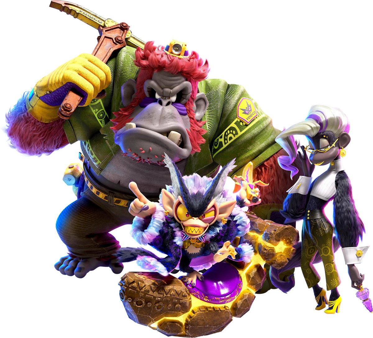 alecrobbins's tweet image. the same team (to a degree) that made Bananza also made Jungle Beat 20 years ago - just for fun, comparing the villains is a great lesson in character design. really love this new batch, some great work here.