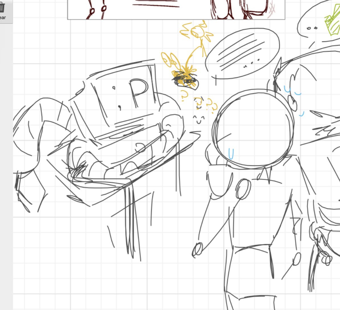 BluTheGr4dient's tweet image. OH YRAH doodles of my son and moot
hi sirmo and curdle 🌷