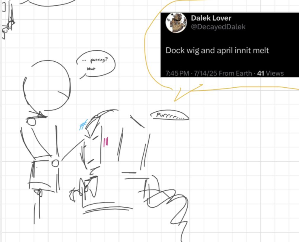 BluTheGr4dient's tweet image. OH YRAH doodles of my son and moot
hi sirmo and curdle 🌷