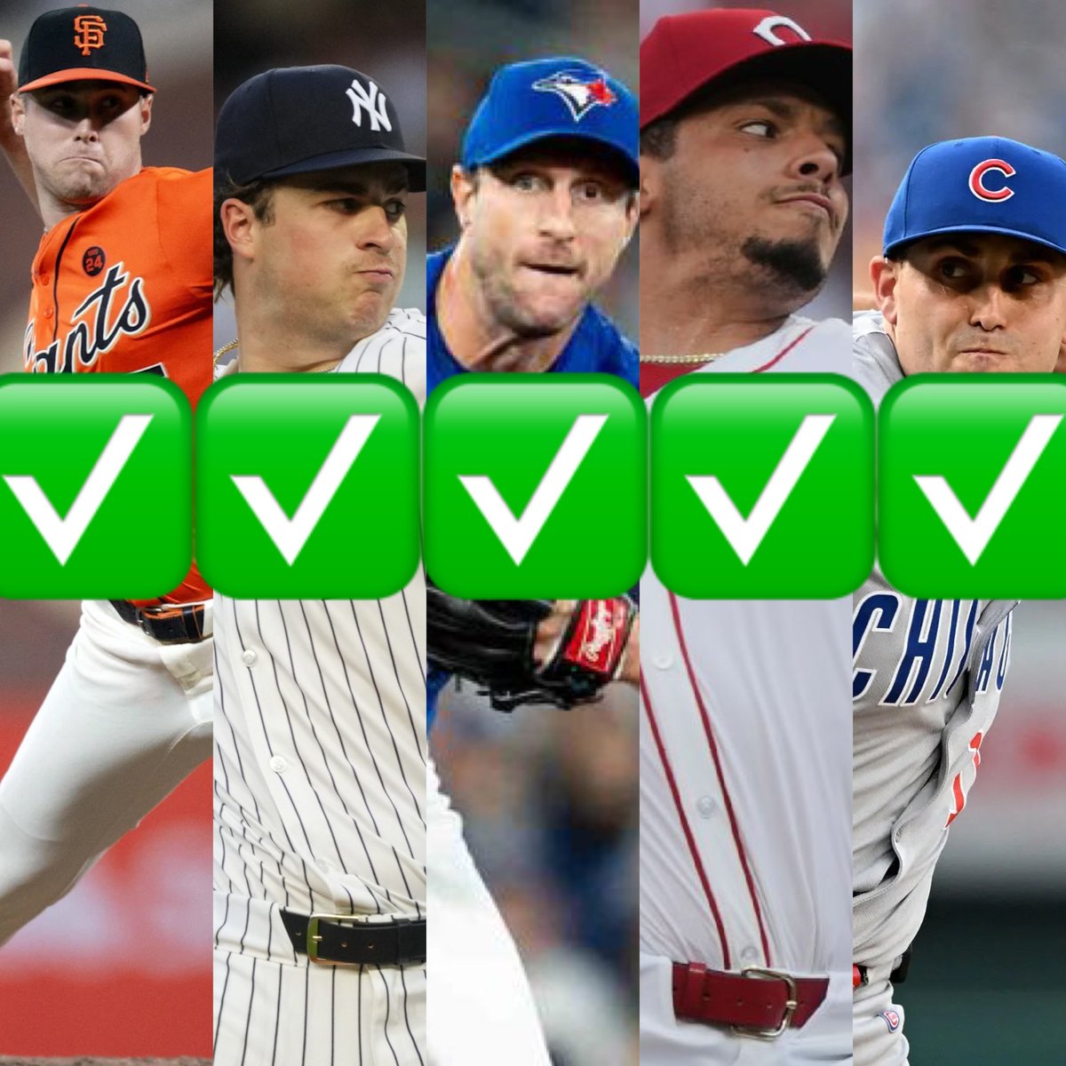 austinsprops's tweet image. $100 to SOMEONE WHO LIKES⬇️
MLB 5-0 🧹🧹🧹
✅Chase Burns O 5.5 Ks(-110)HR .6u
✅Burns O 6.5 Ks 🪜(+210)HR .5u
✅Matthew Boyd O 17.5 POs(+105)DK
✅Cam Schlittler O 1.5 Walks (+110)DK
✅Max Scherzer O 3.5 HA(-120)365
✅Landon Roupp O 14.5 POs(-120)DK
12-2 POST ASB🔥
❤️FOR MORE!