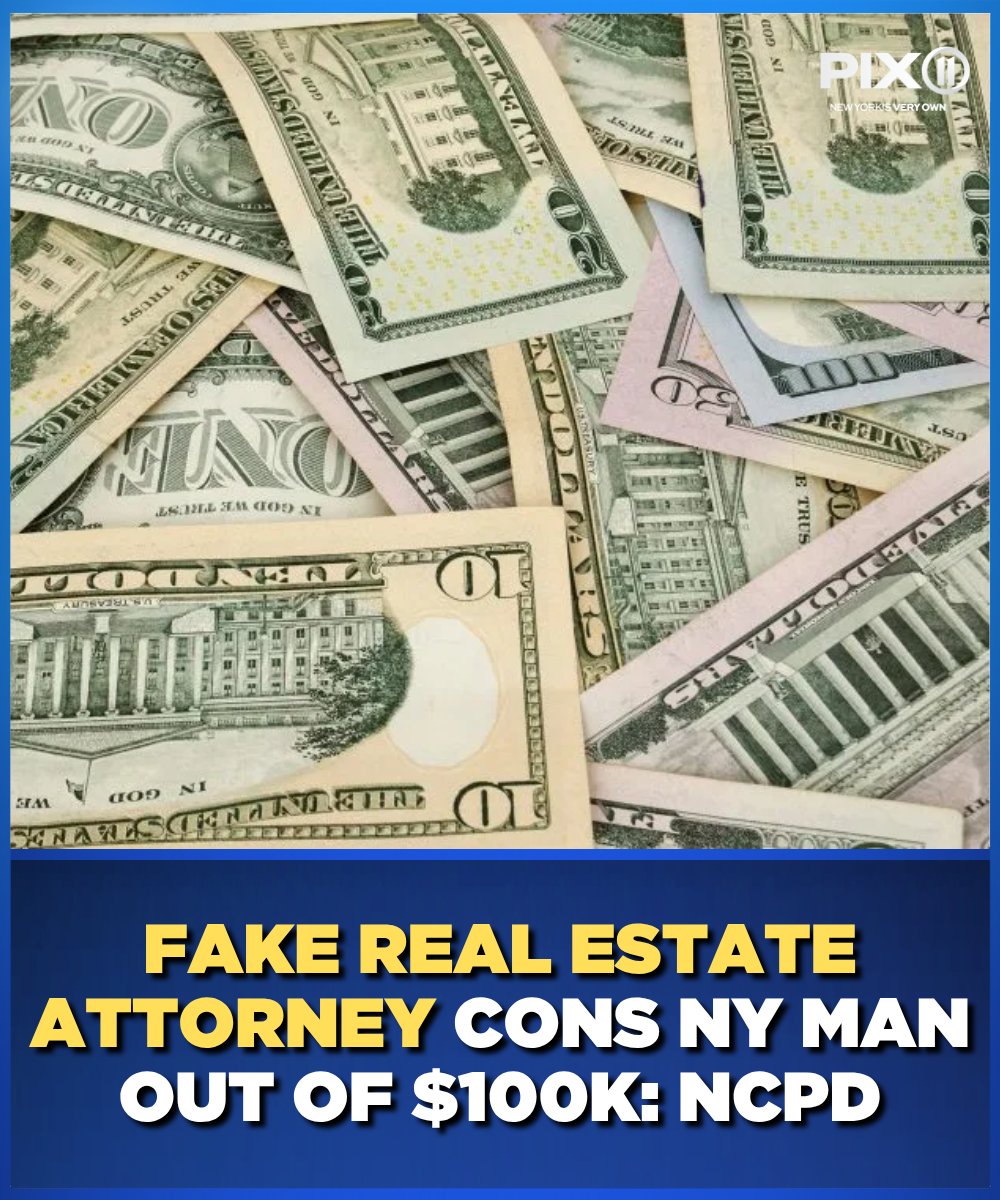 PIX11News's tweet image. The victim was scammed while attempting to close on a property, police said.
More details here: pix11.com/news/crime/lon…