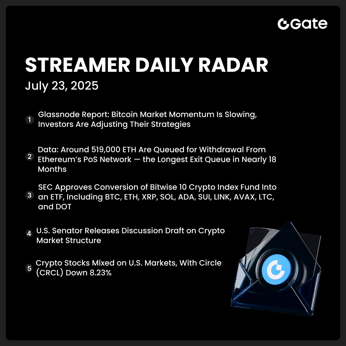 Gate__Live's tweet image. 🚀 Catch the latest daily #crypto buzz on #GateLive!
🎙 Got insights to share?
Join #GateLive as a streaming analyst and earn while you broadcast.
gate.com/questionnaire/…
#Livestream #CryptoNews