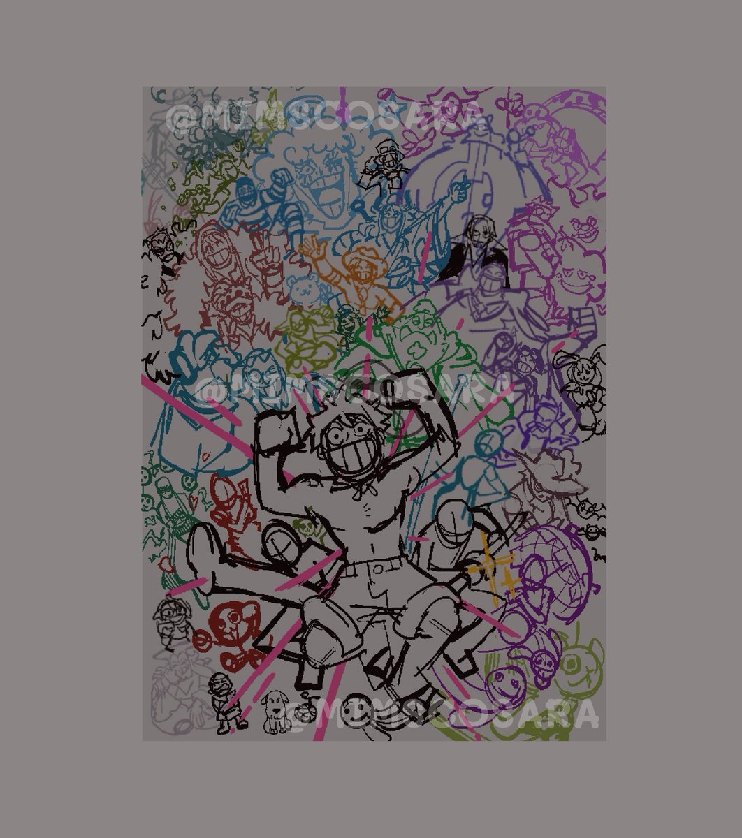 mimscosara's tweet image. sketch spoiler 
coming up soon
#onepiece